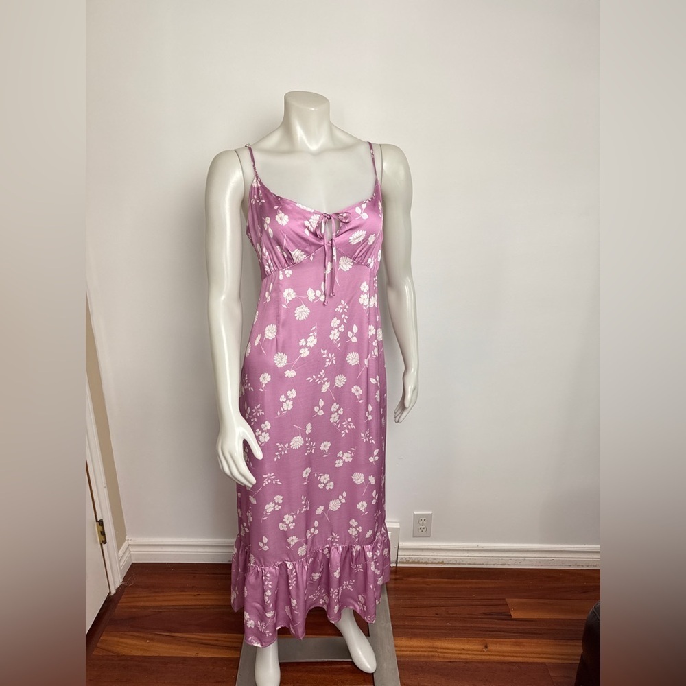 NWT - SALTWATER LUXE - Floral Peony Cami, Midi, Slip Dress. Large - Picture 5 of 10
